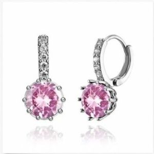 Round Zircon Earrings